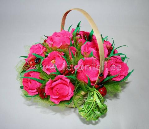 Корзинка из конфет №39